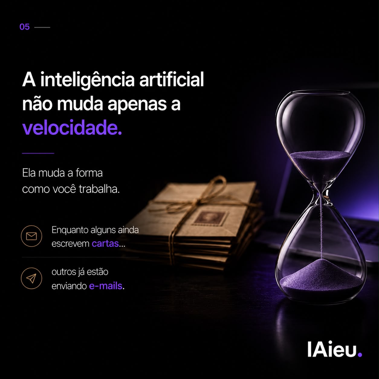 A inteligência artificial não muda apenas a velocidade. Ela muda a forma como você trabalha.